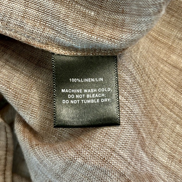 Lafayette 148 NY Linen Button-Up Top - Picture 5 of 5
